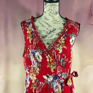 BILA - *NWT* - “Melanie” Multi red dress with all over floral print.